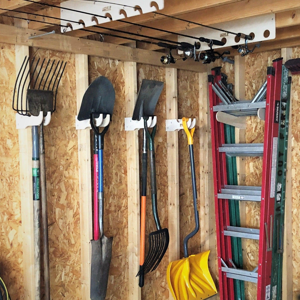 Garden Tool Organizer – Shed Storage Rack for Yard Tools