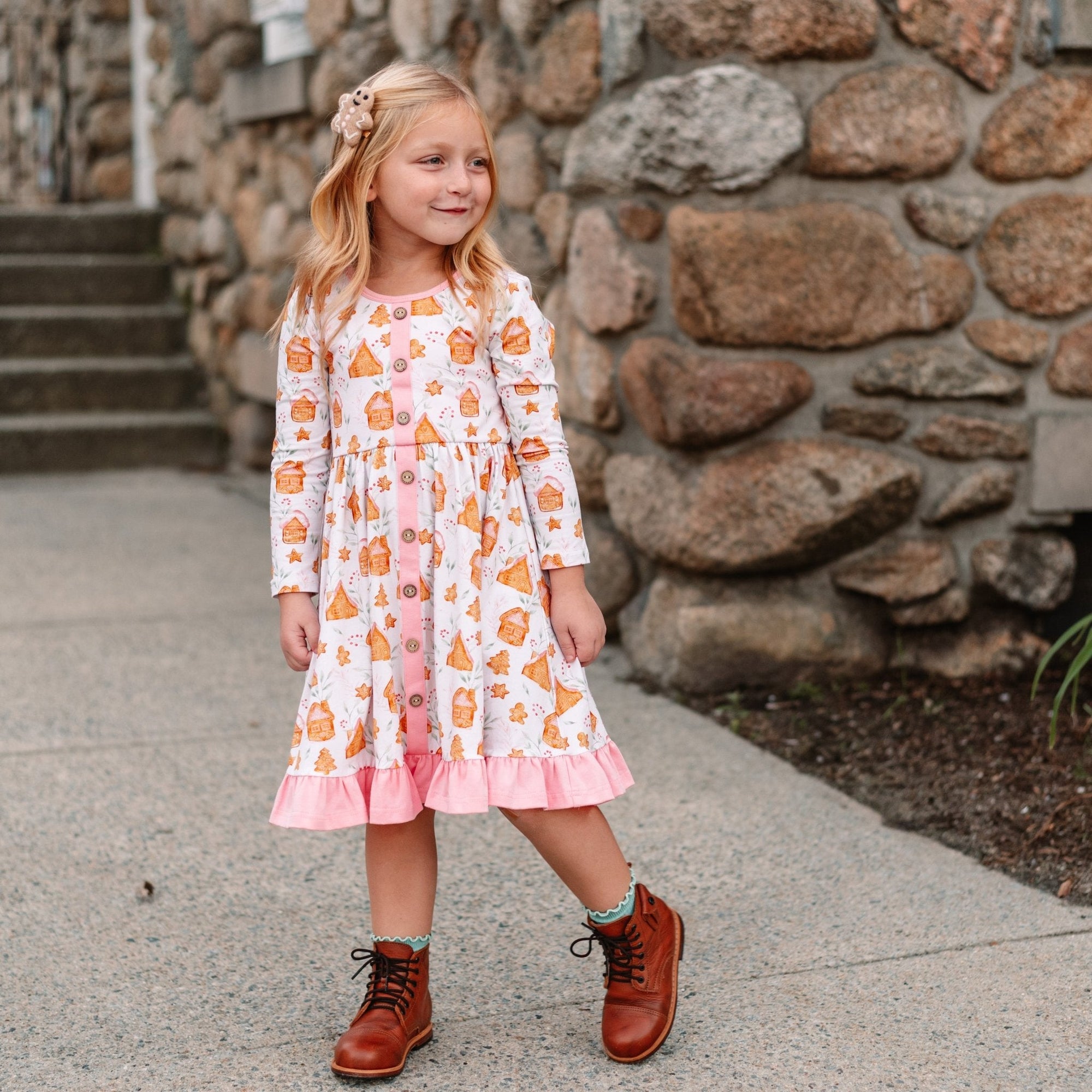 Gingerbread Village Annie Dress