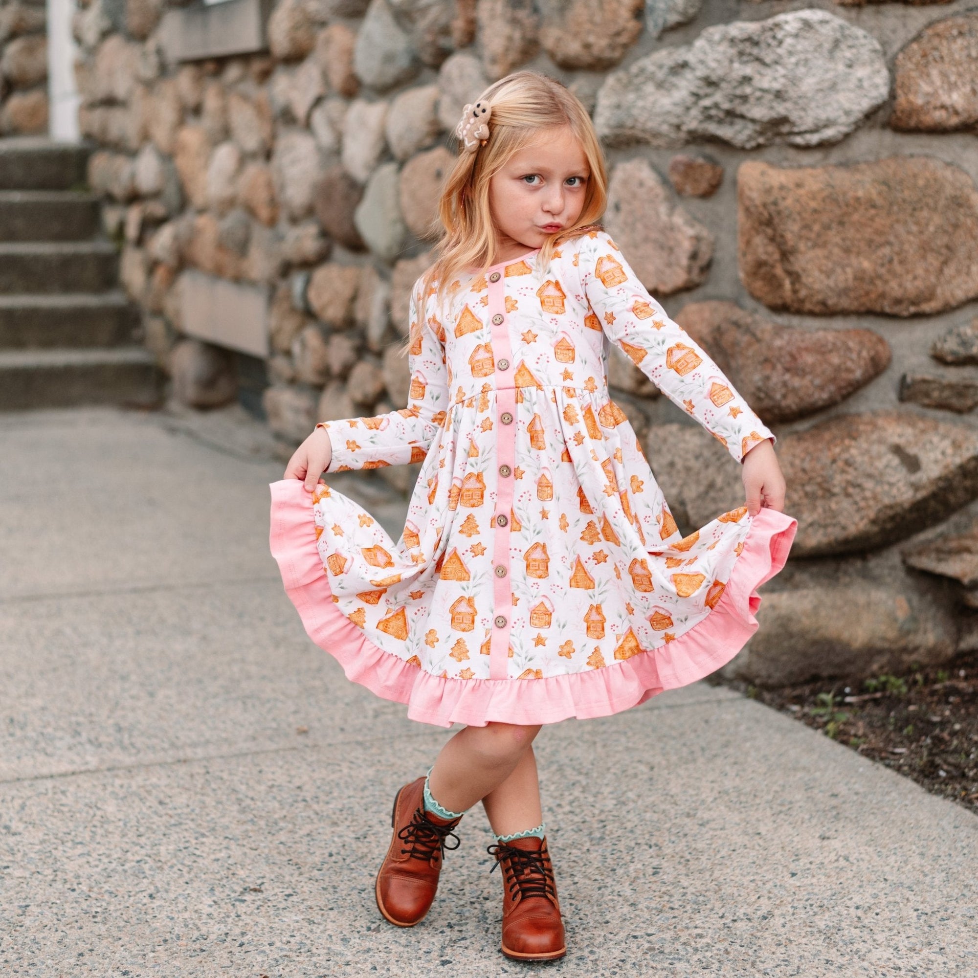 Gingerbread Village Annie Dress