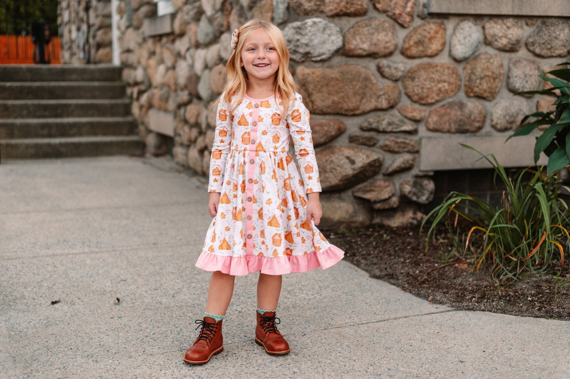 Gingerbread Village Annie Dress