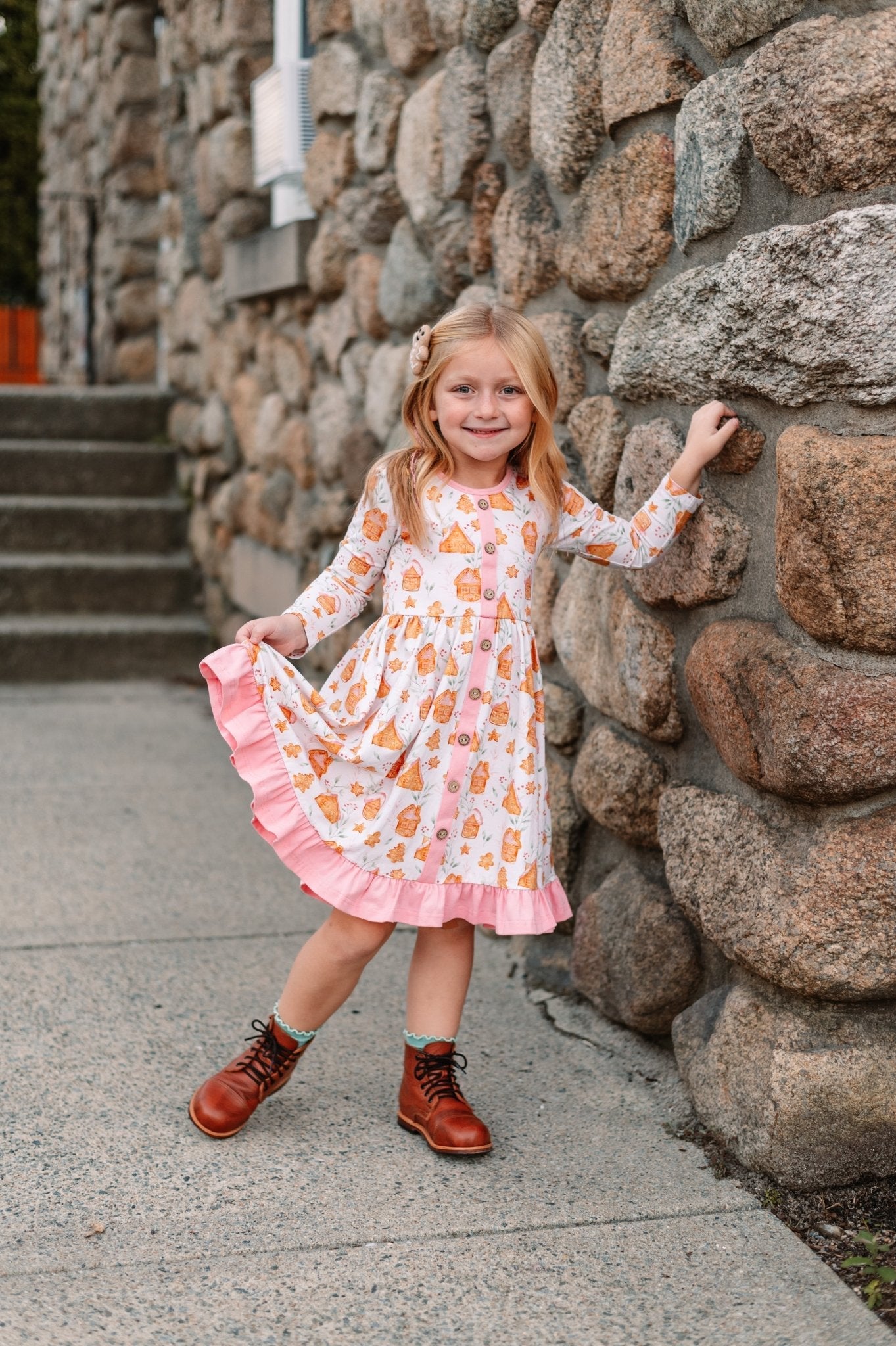 Gingerbread Village Annie Dress