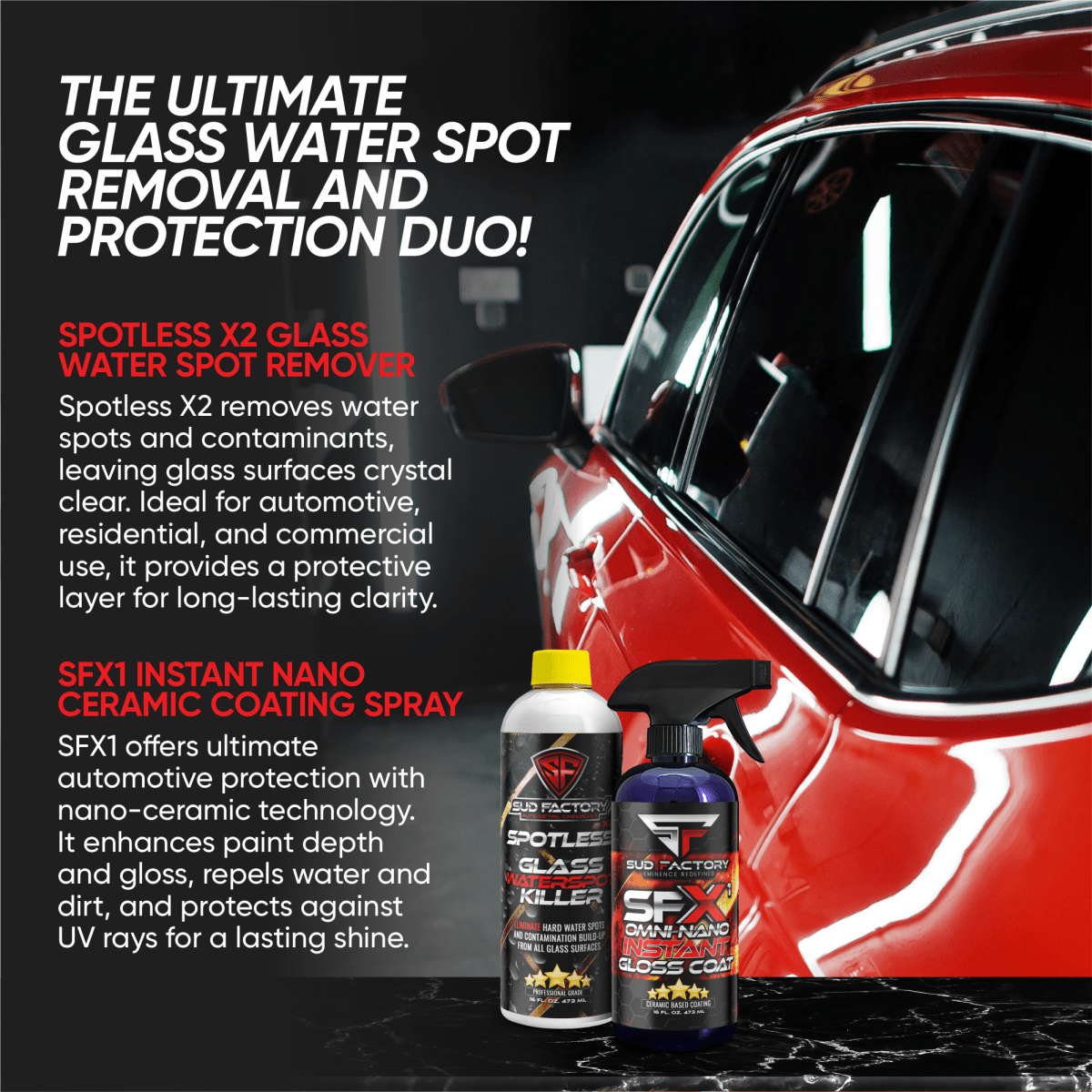 Glass Waterspot Removal & Protection Full Size Kit