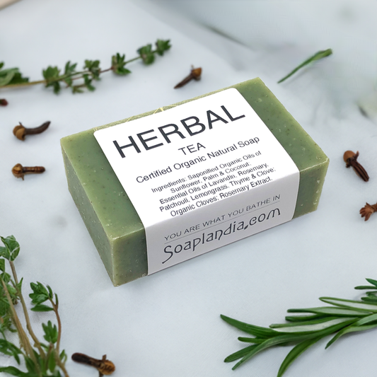 Soaplandia Soap Store Herbal Tea Bar Soap, Organic