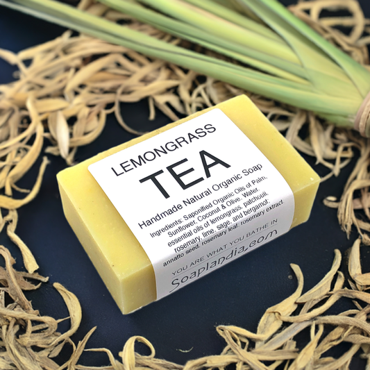 Soaplandia Soap Store Lemongrass Tea Bar Soap, Organic