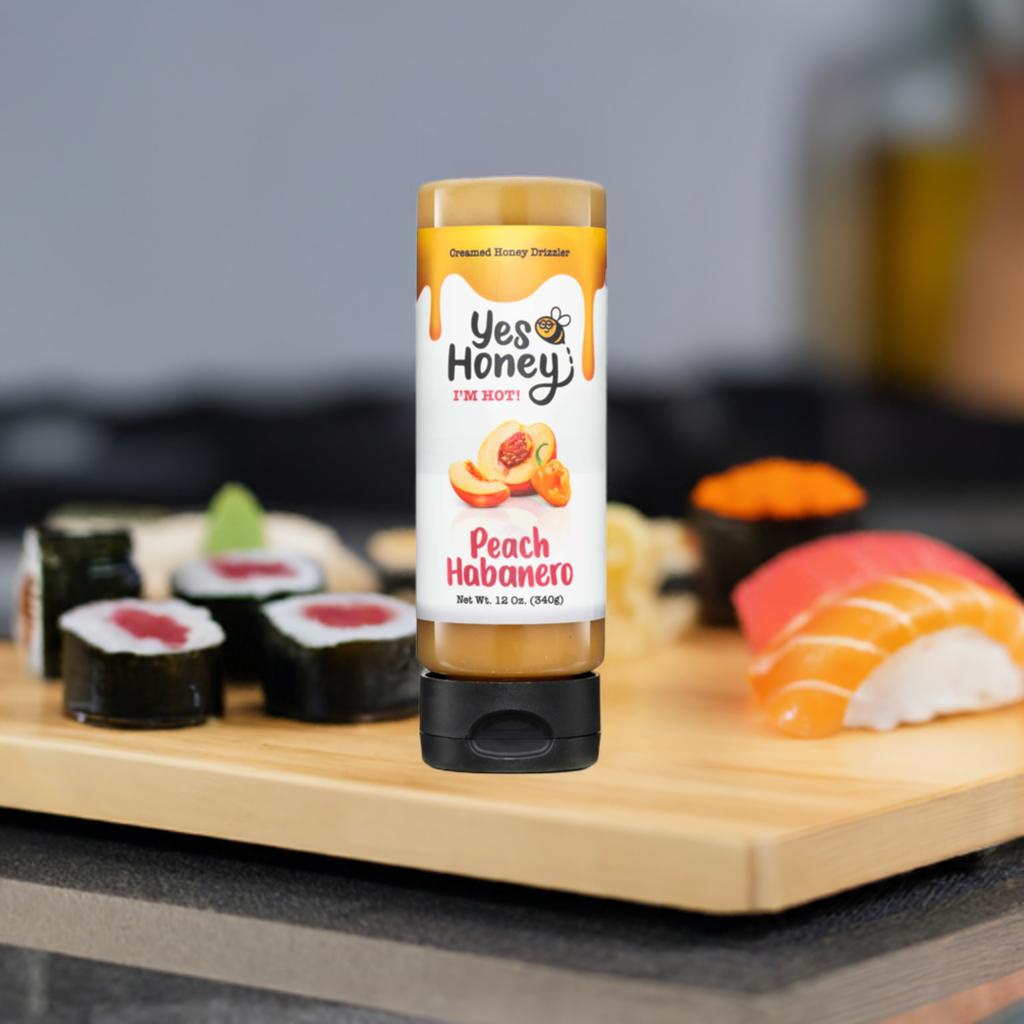 Yes Honey Peach Habanero Honey Drizzler