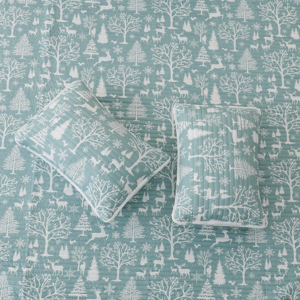 3 Piece Lodge Woods Quilt - Winter Solstice Collection