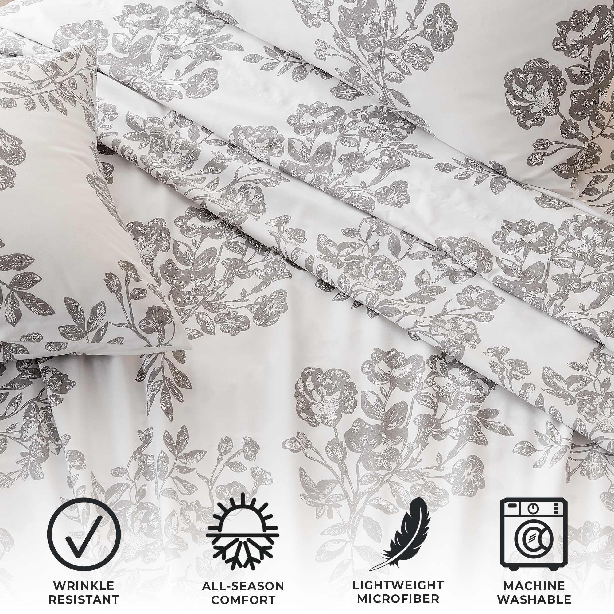 4 Piece Microfiber Sheet Set - Baylor Collection