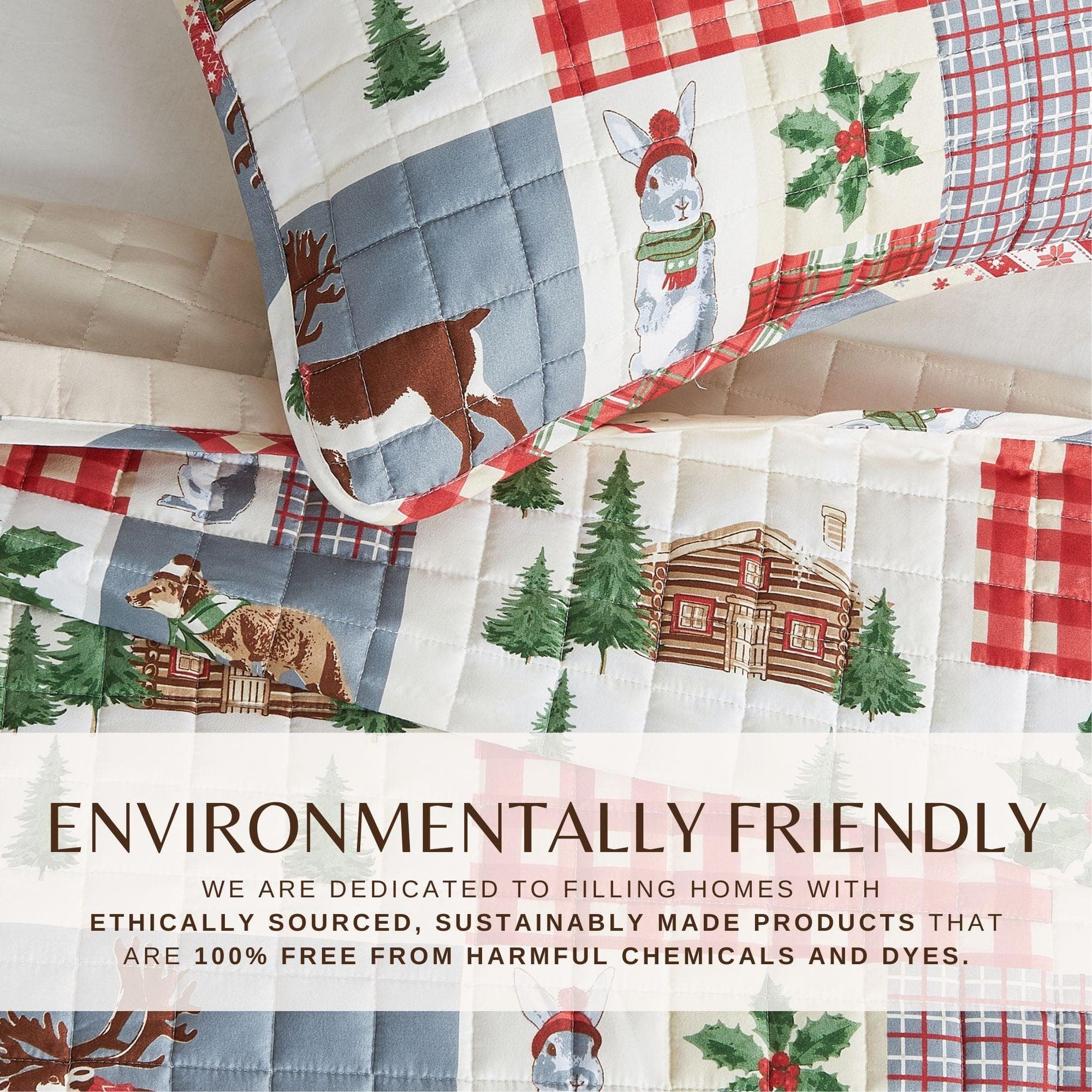 Colorful Holiday Quilt Set - Midnight Magic Collection