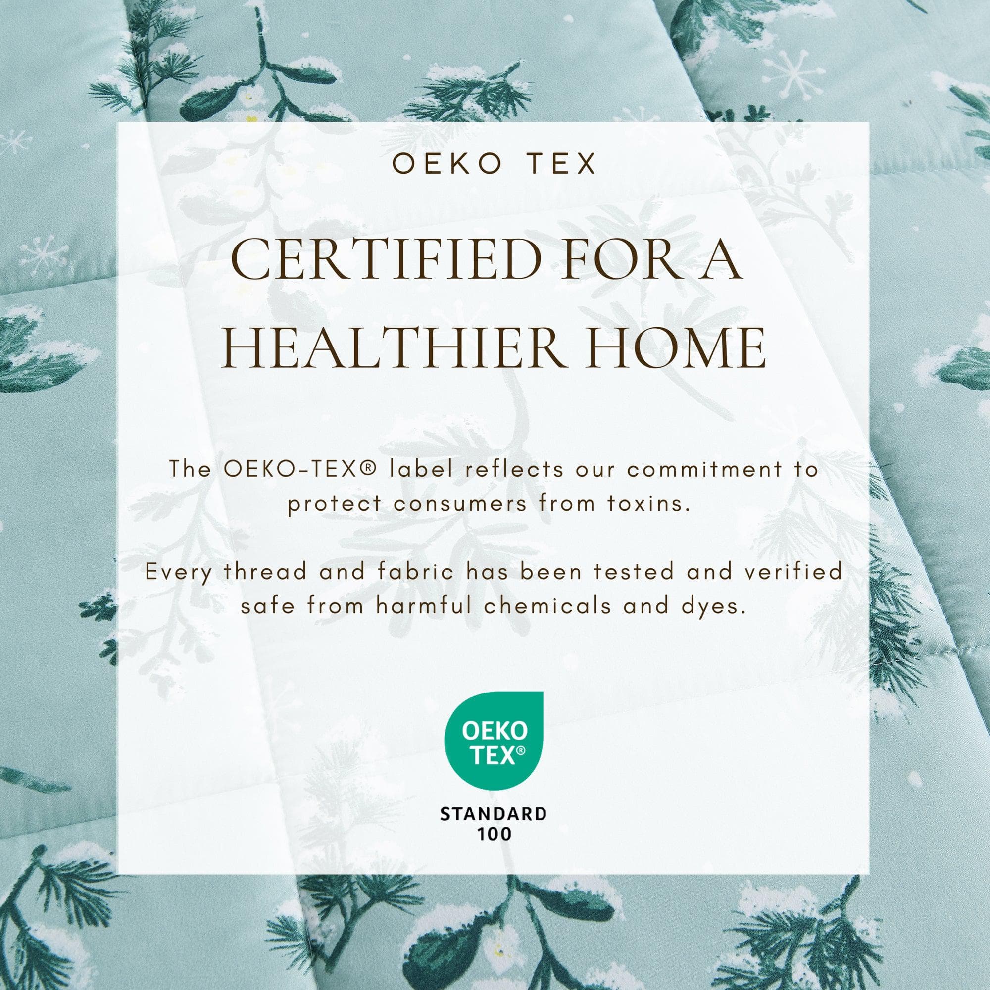 Reversible Christmas Comforter and Sham Set - Holiday / Lodge Odette Collection