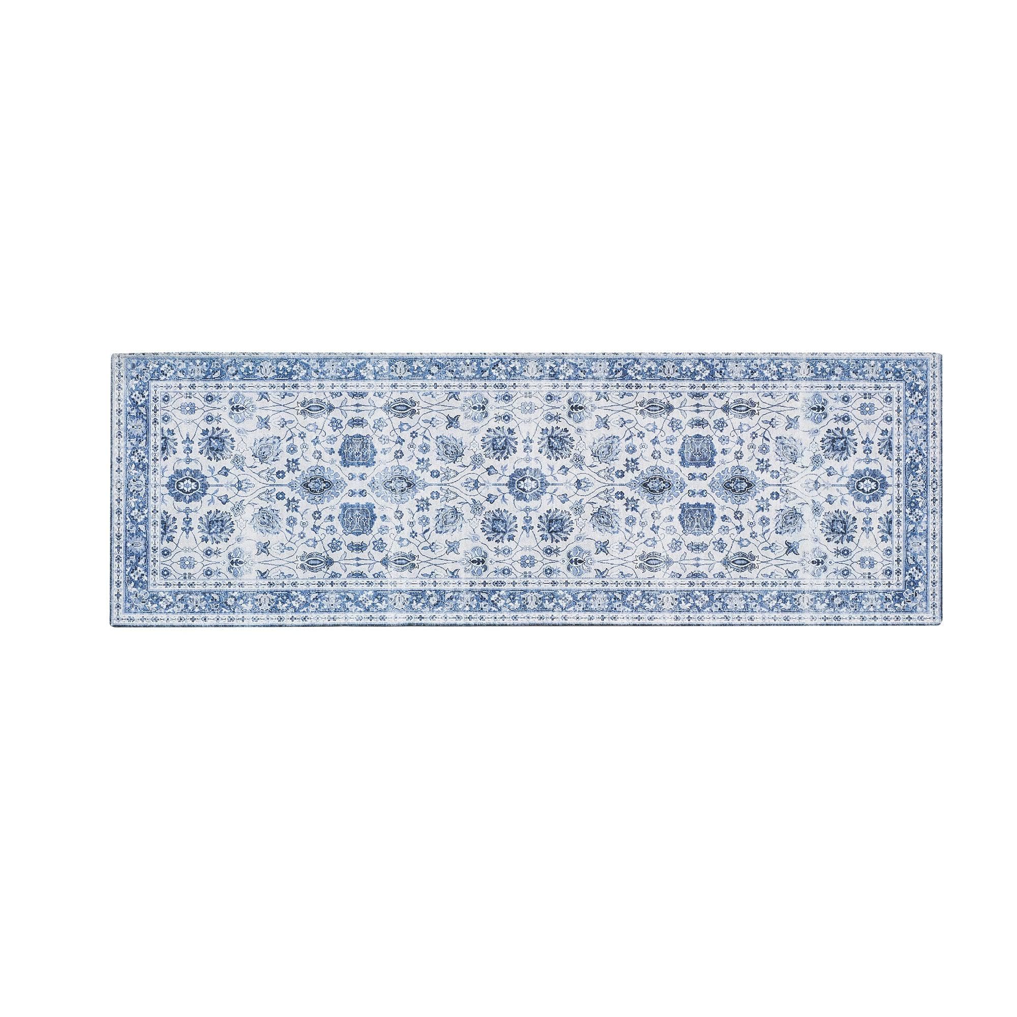 Floral Machine Washable Accent Runner 2'4" x 7' - Matra Collection