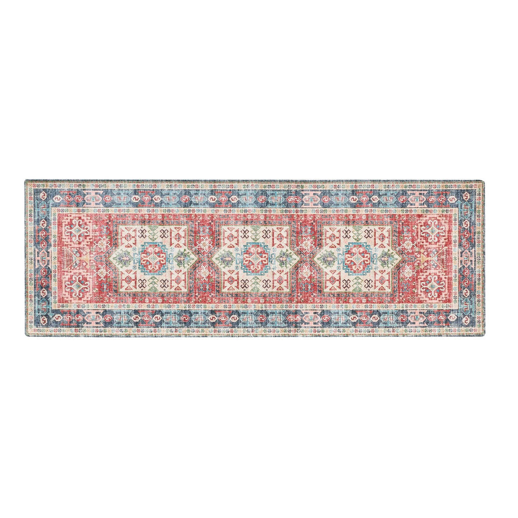 Medallion Machine Washable Accent Runner 2'4" x 7' - Nava Collection