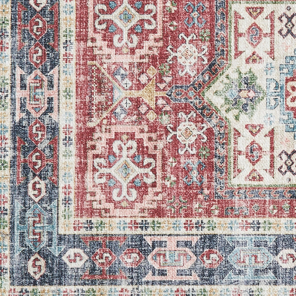 Medallion Machine Washable Accent Runner 2'4" x 7' - Nava Collection