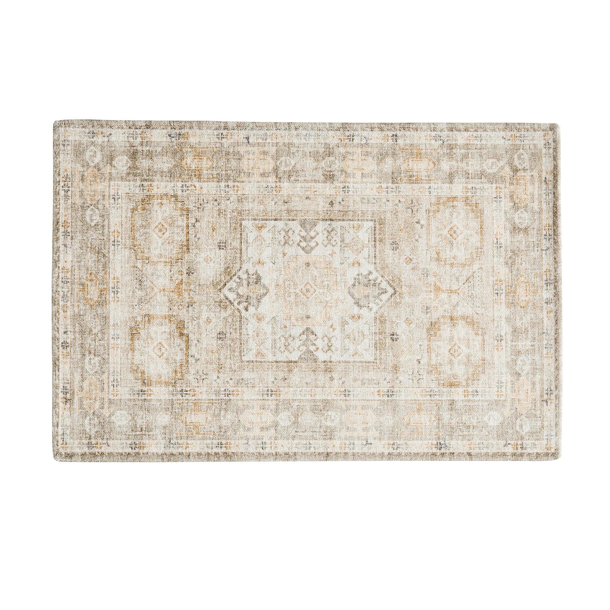 Medallion Machine Washable Accent Area Rug 5' x 7' - Nava Collection