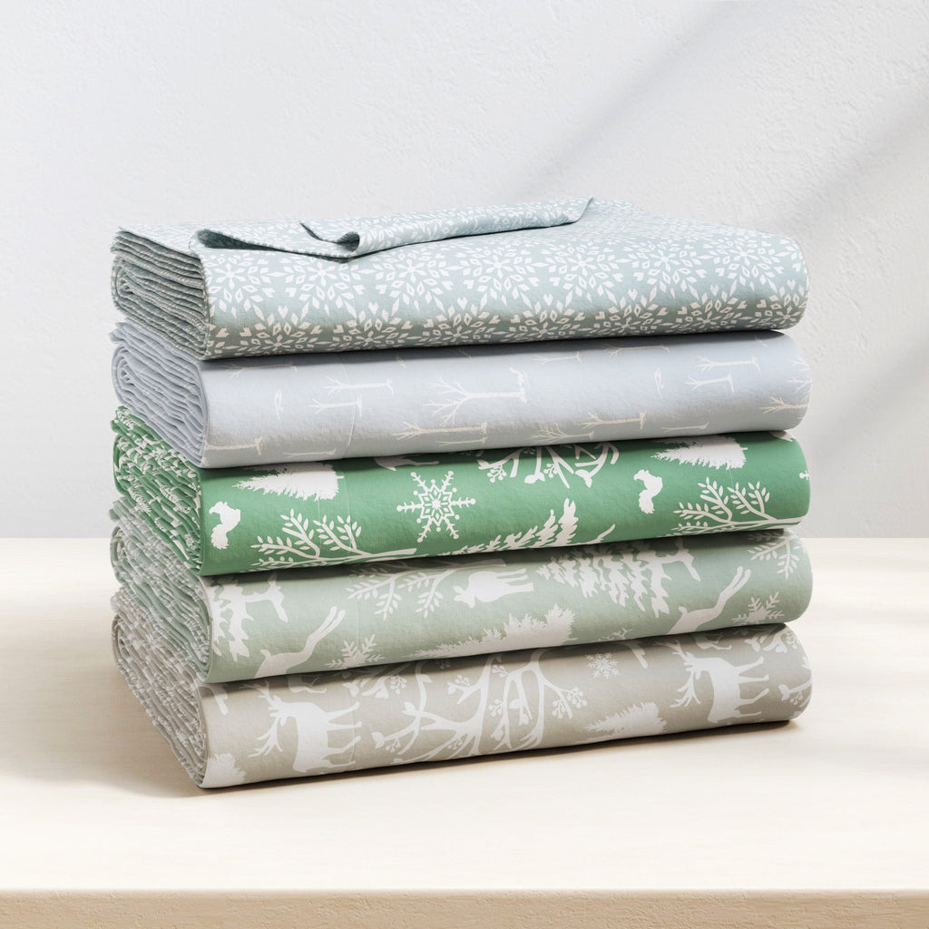 Turkish Cotton Flannel Sheet Set - Elevated Lodge Collection