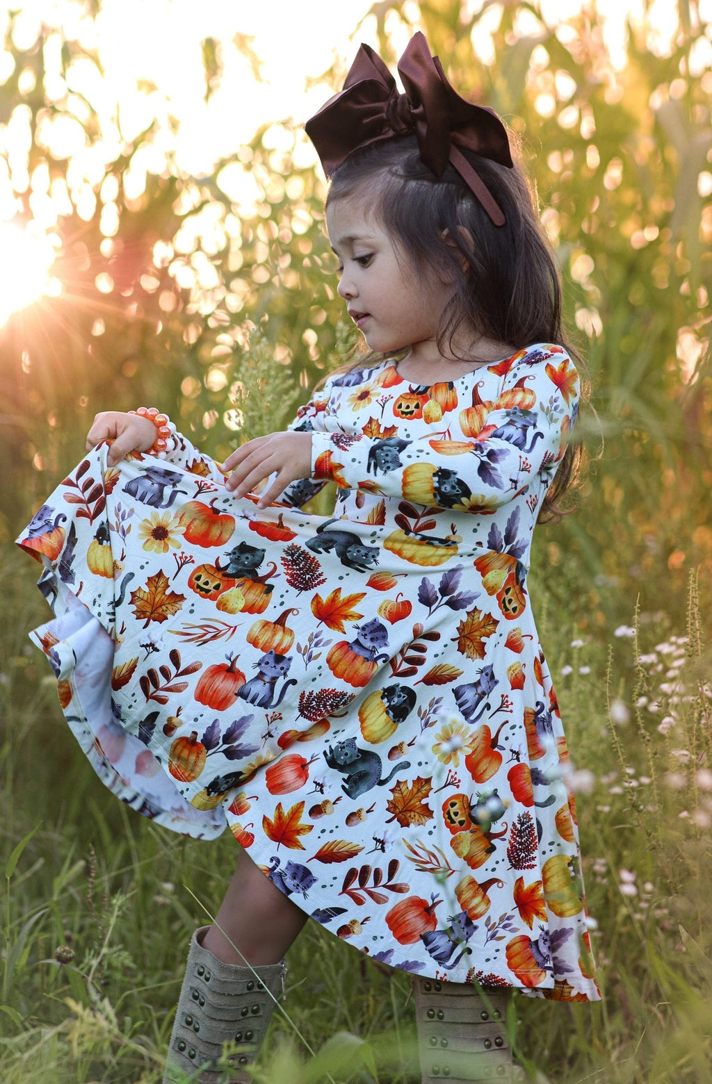 Halloween Bamboo Twirl Dress