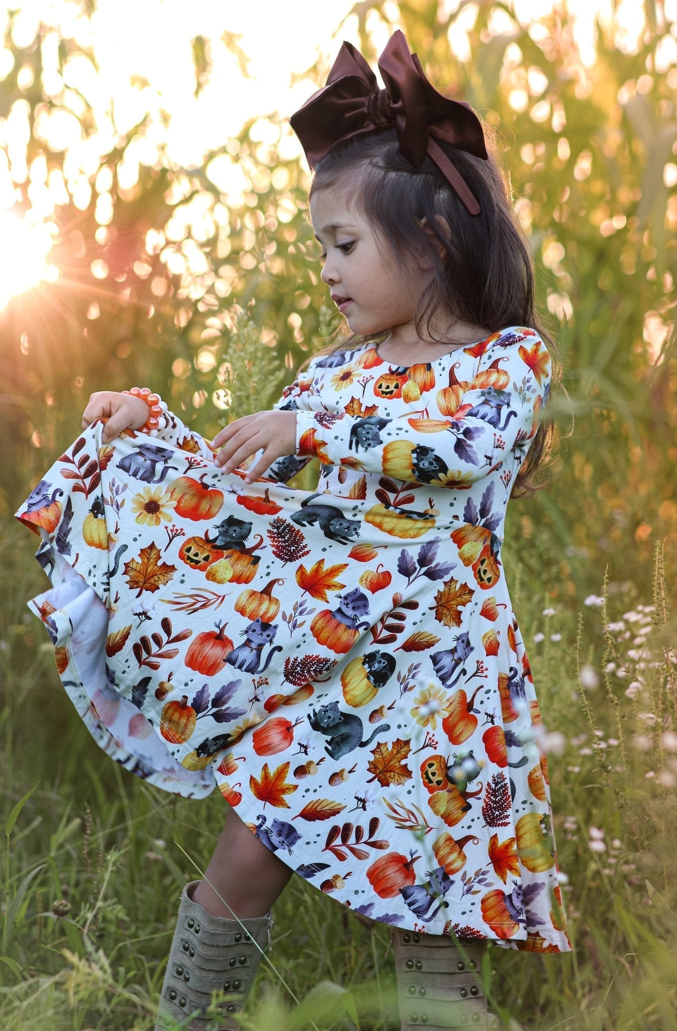 Halloween Bamboo Twirl Dress