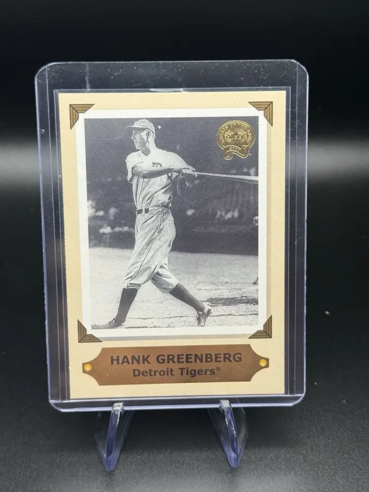 HANK GREENBERG DETROIT TIGERS 2001 Fleer Greats of the Game RETROSPECTION #9