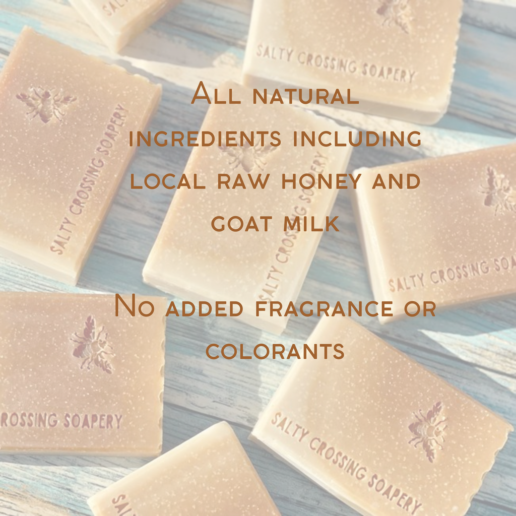 Honey & Oats | Tallow & Goat Milk Artisan Soap | All Natural Bath Bar | Unscented | Handmade in Tennessee
