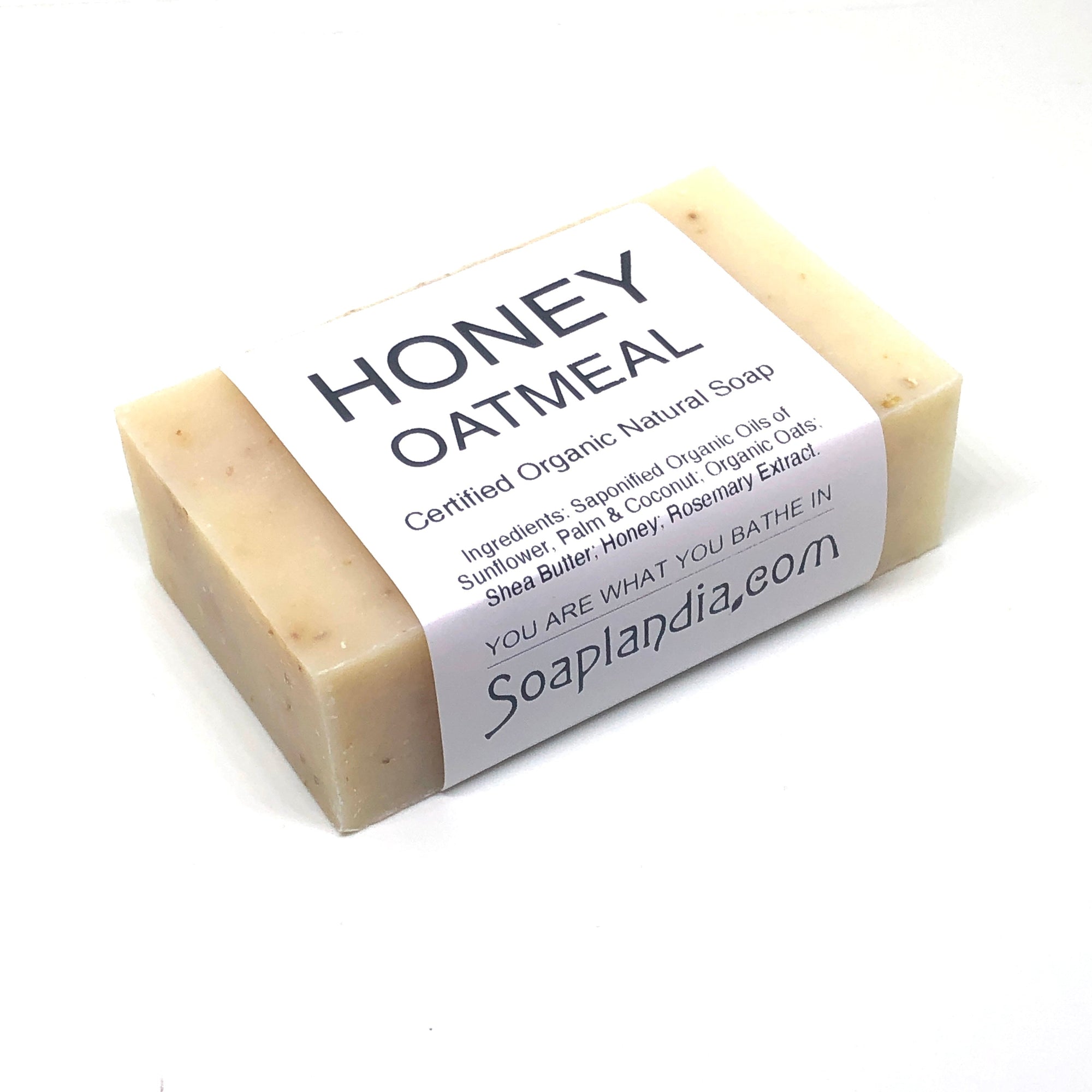Soaplandia Soap Store Honey Oatmeal Bar Soap, Organic