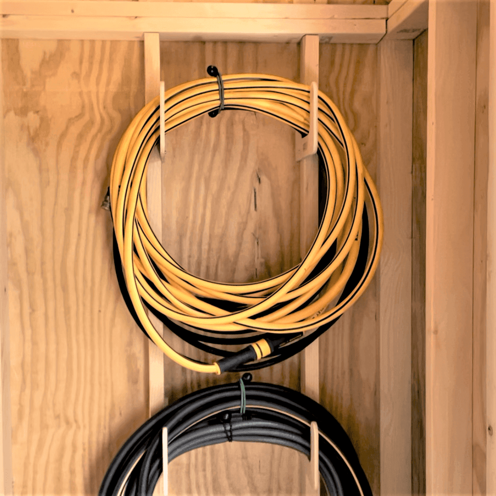 Hose Organizer – Garden Tool Storage Rack for Shed Organization