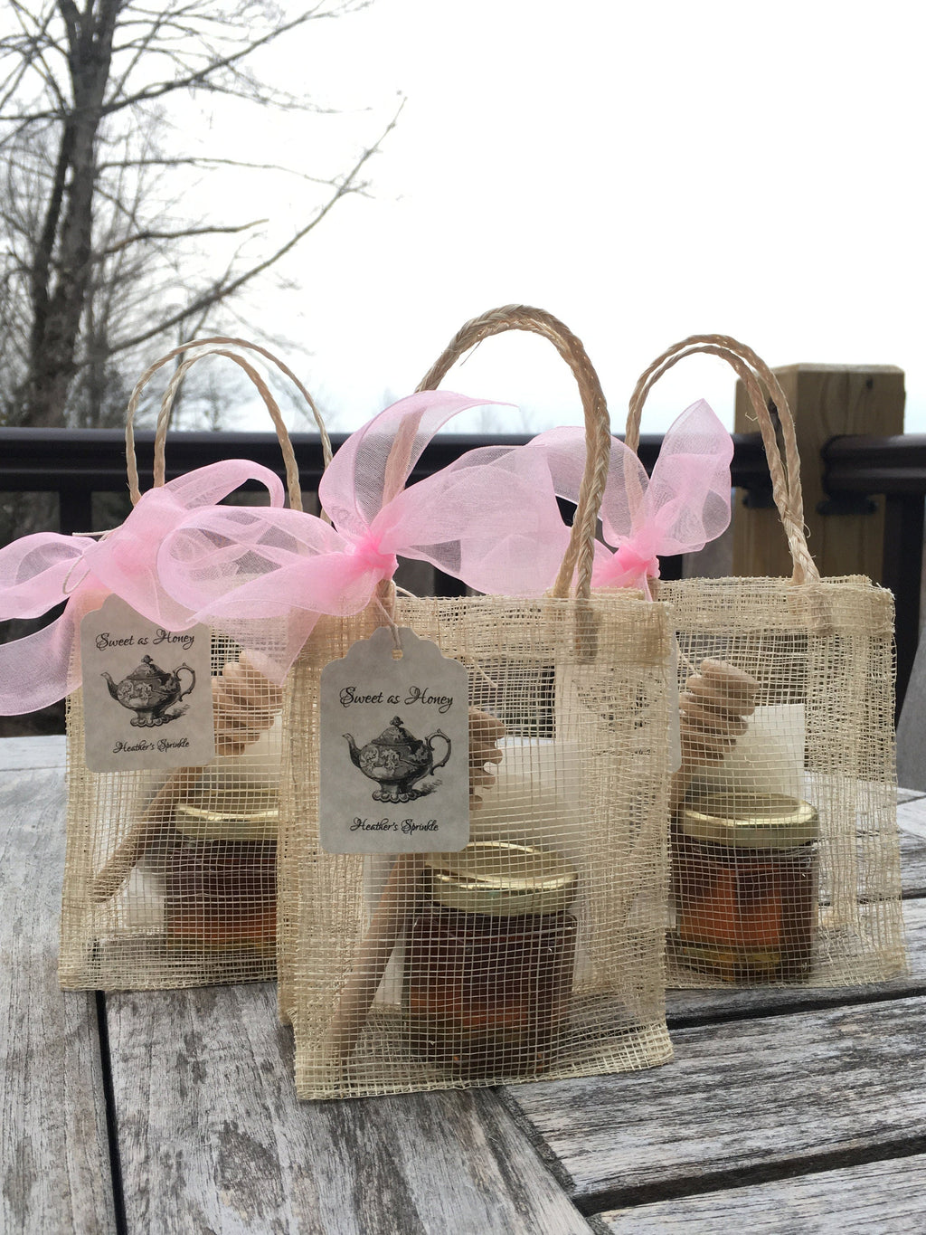 Tea Party Favor - Tea and Honey - Bridal Tea - Baby Shower Tea - Belle Savon Vermont