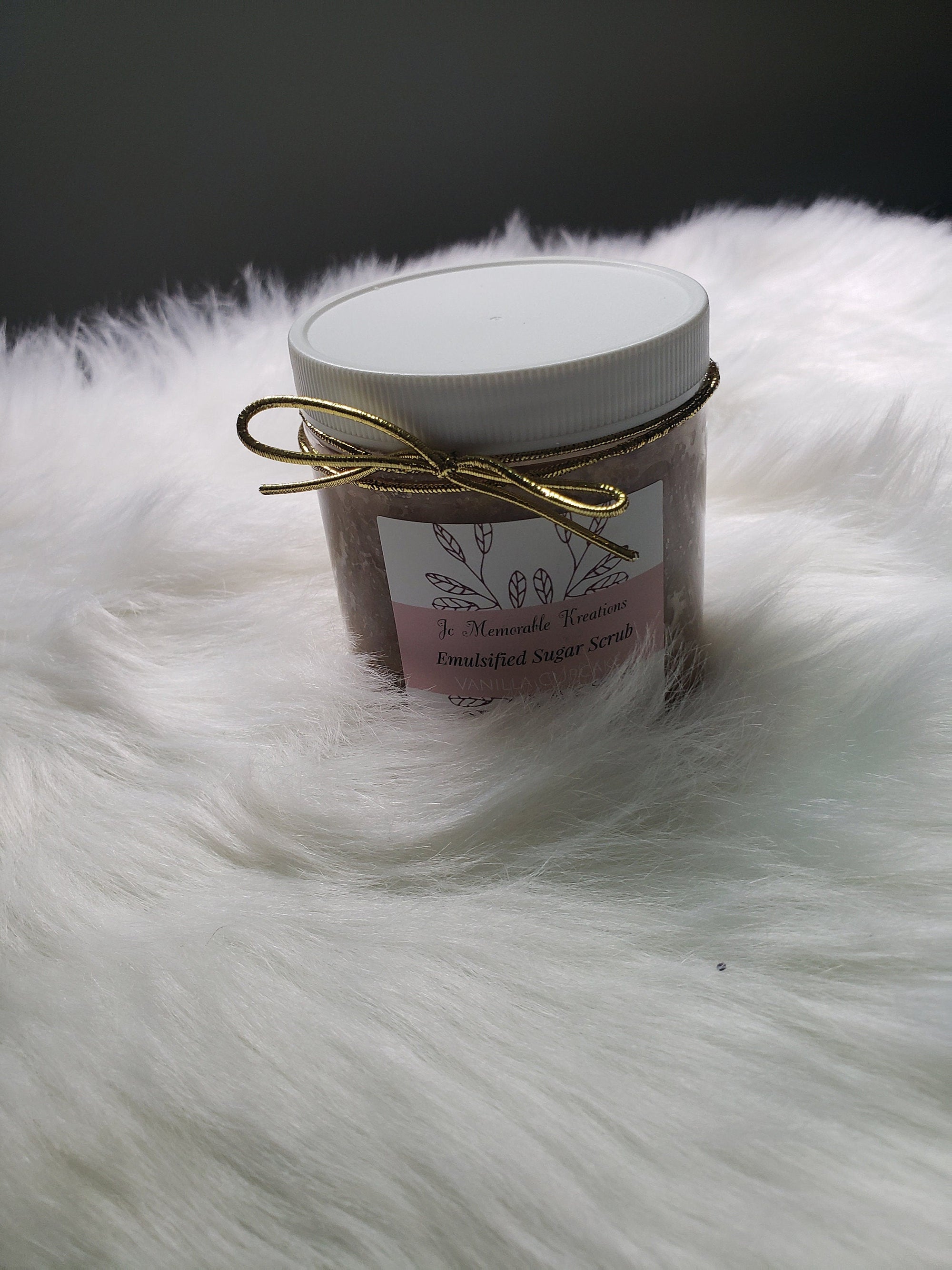 Emulsified Vanilla Cupcake Sugar Scrub