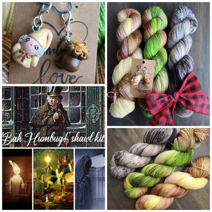 Bah Humbug shawl yarn kit
