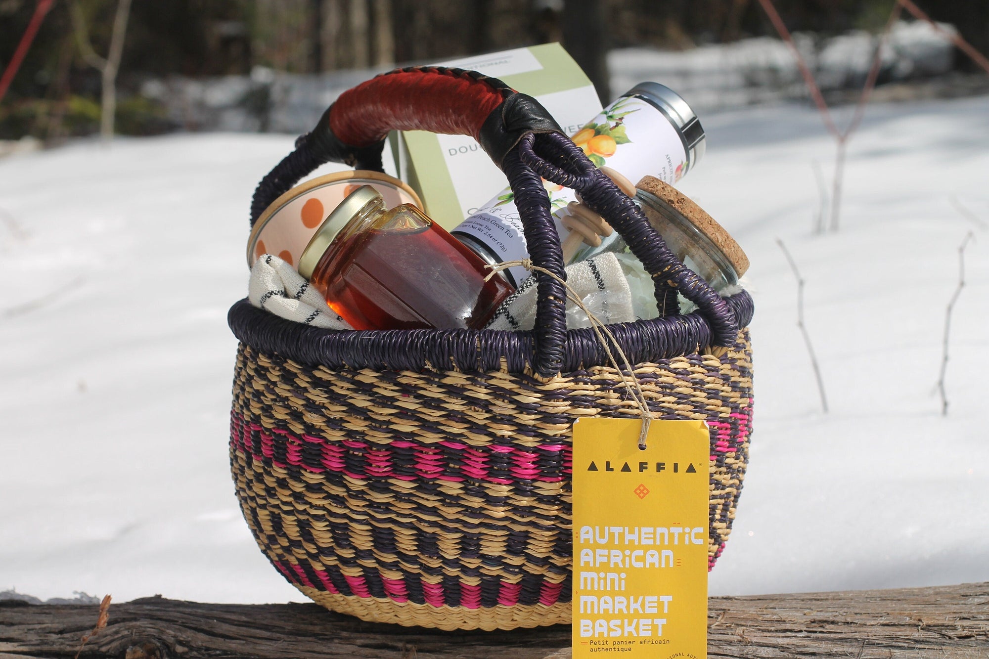 Tea Party Picnic Basket-Tea Gift Basket-Gift Basket-Tea Party-Customizable-Vermont Gift