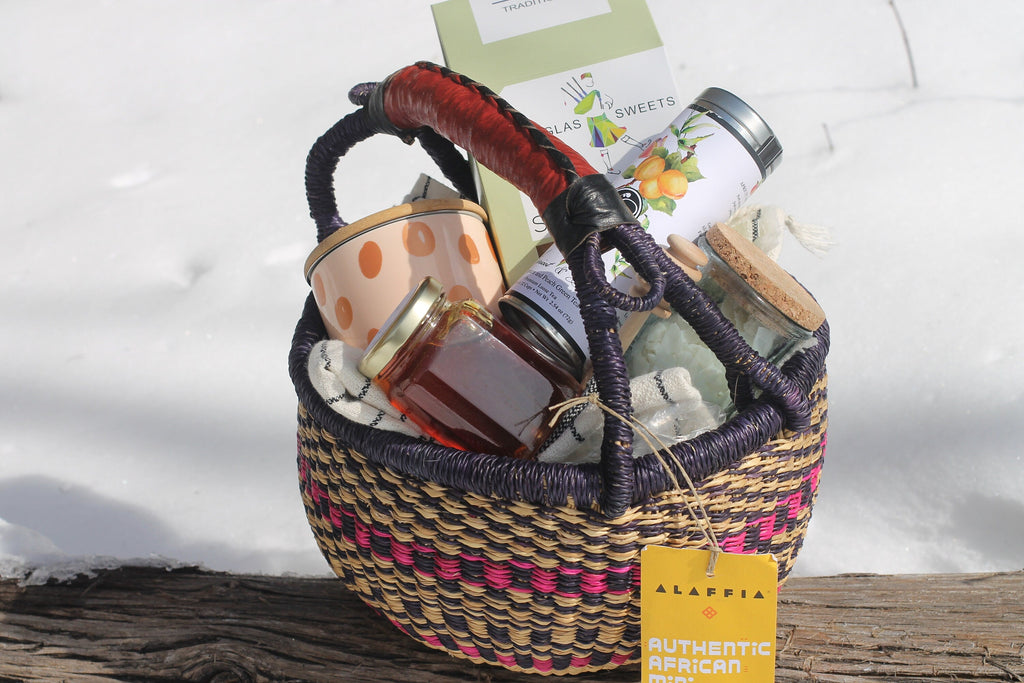 Tea Party Picnic Basket-Tea Gift Basket-Gift Basket-Tea Party-Customizable-Vermont Gift
