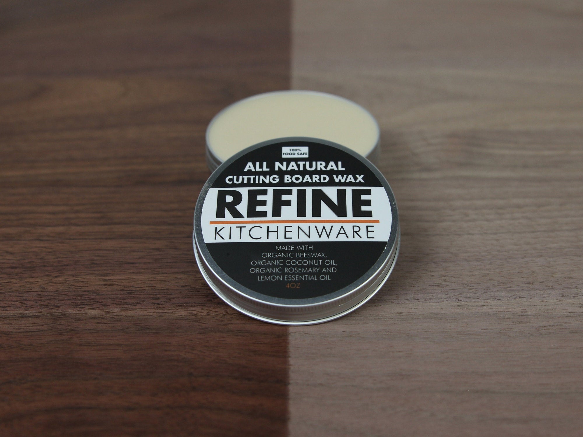 All Natural Cutting Board Wax, Handmade in the USA With Organic Coconut Oil and Organic Beeswax