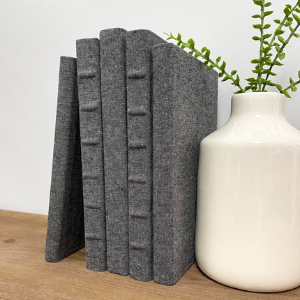 Linen Covered Decorative Books for Shelf Decor