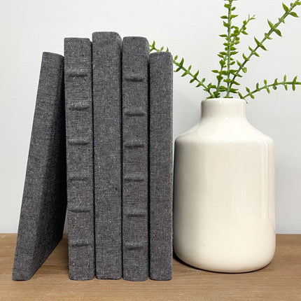 Linen Covered Decorative Books for Shelf Decor