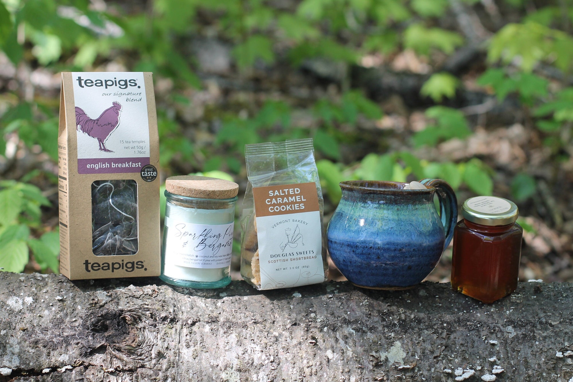 Tea Party Picnic Basket-Tea Gift Basket-Gift Basket-Tea Party-Customizable-Vermont Gift