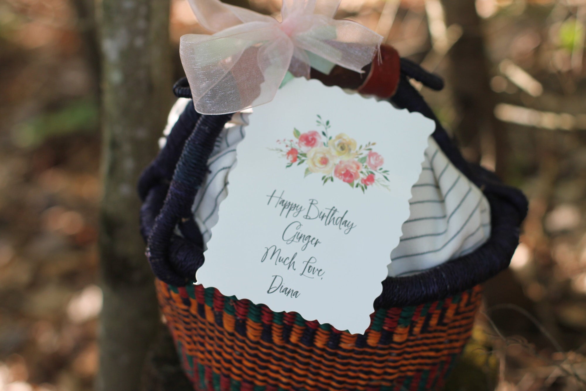 Tea Party Picnic Basket-Tea Gift Basket-Gift Basket-Tea Party-Customizable-Vermont Gift