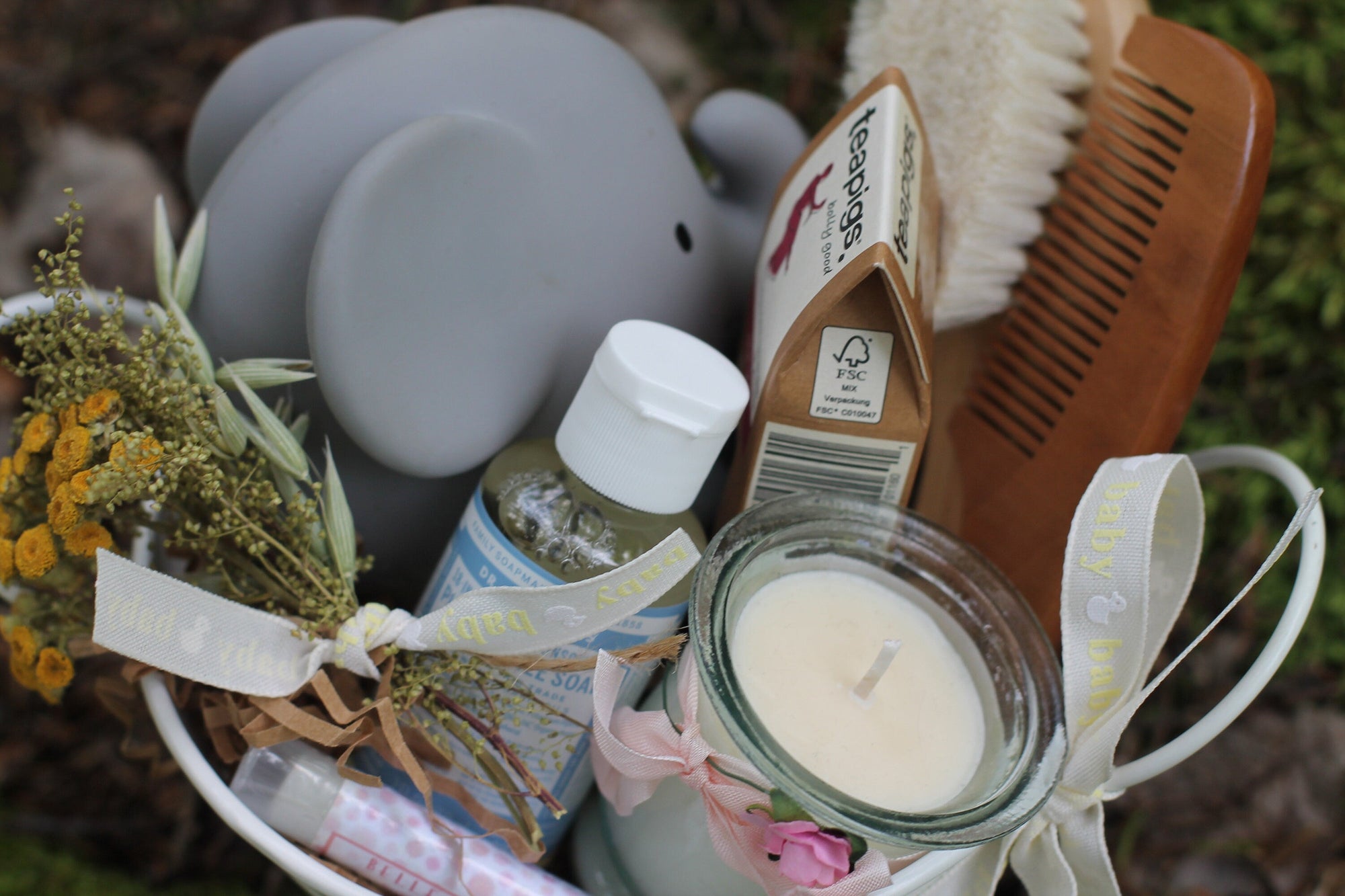 Baby Shower, Favor, Welcome Baby, Mommy to Be, New Mom Care Gift Set-Small Set -Customizable-Vermont Gift