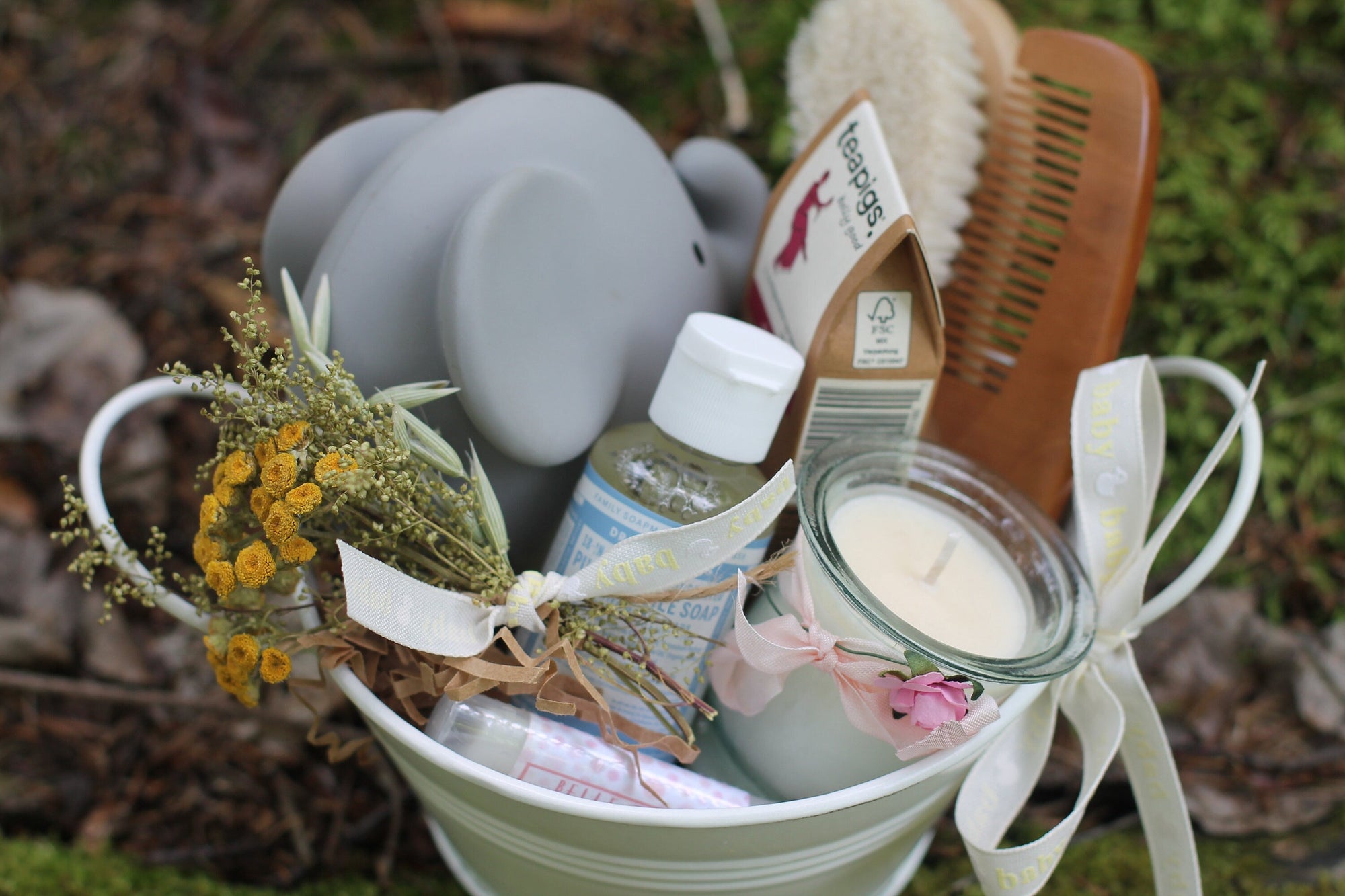 Baby Shower, Favor, Welcome Baby, Mommy to Be, New Mom Care Gift Set-Small Set -Customizable-Vermont Gift