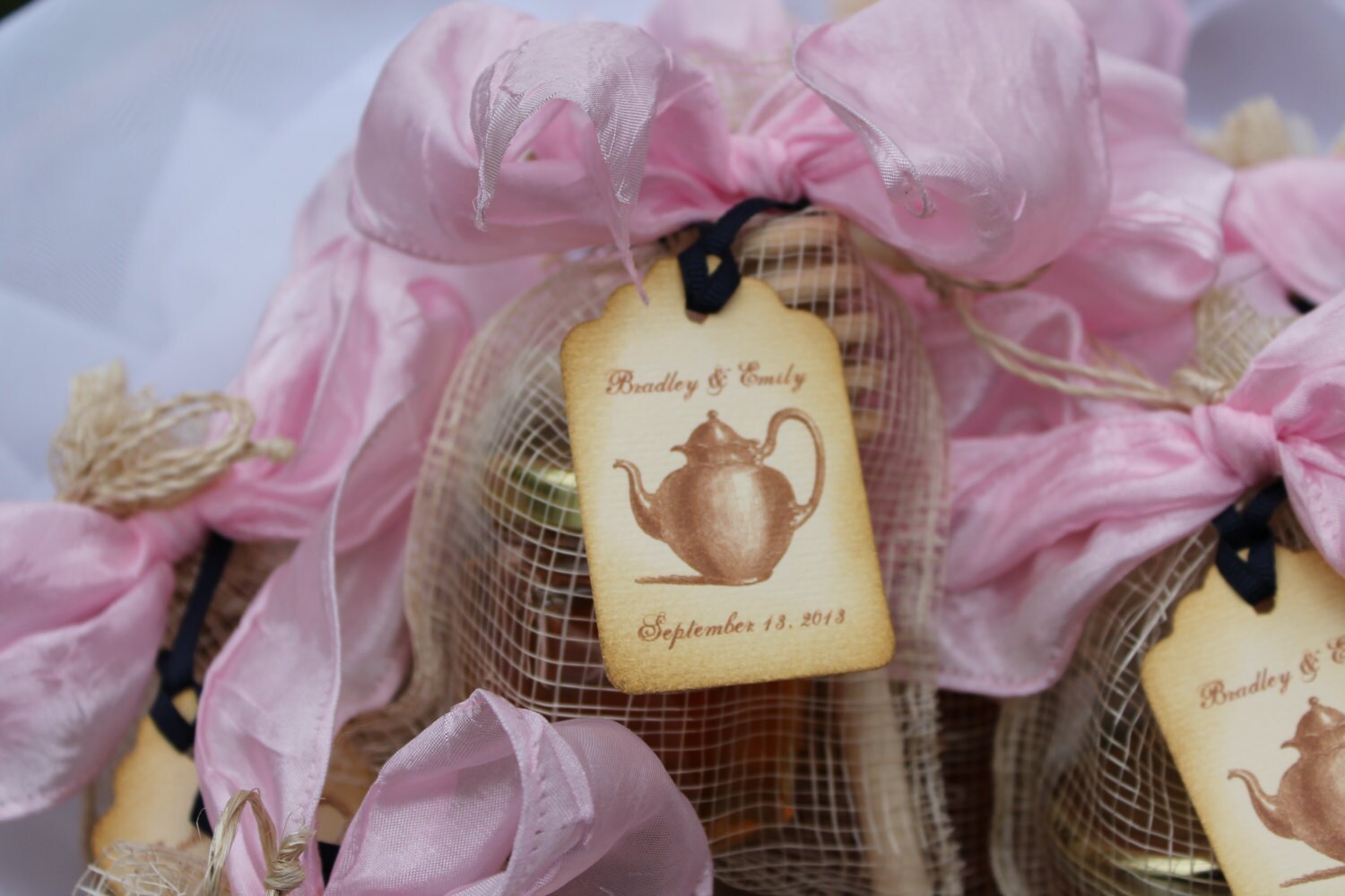 Tea Party Favor - Tea and Honey - Bridal Tea - Baby Shower Tea - Belle Savon Vermont