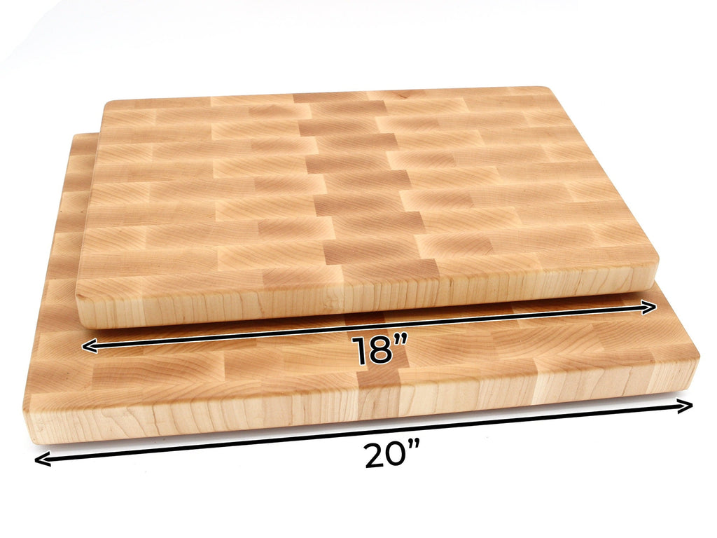Maple Large End Grain Cutting Board, Maple Butcher Block with Rubber Feet, Wedding Gift, Anniversary Gift, Father's Day Gift, USA Made