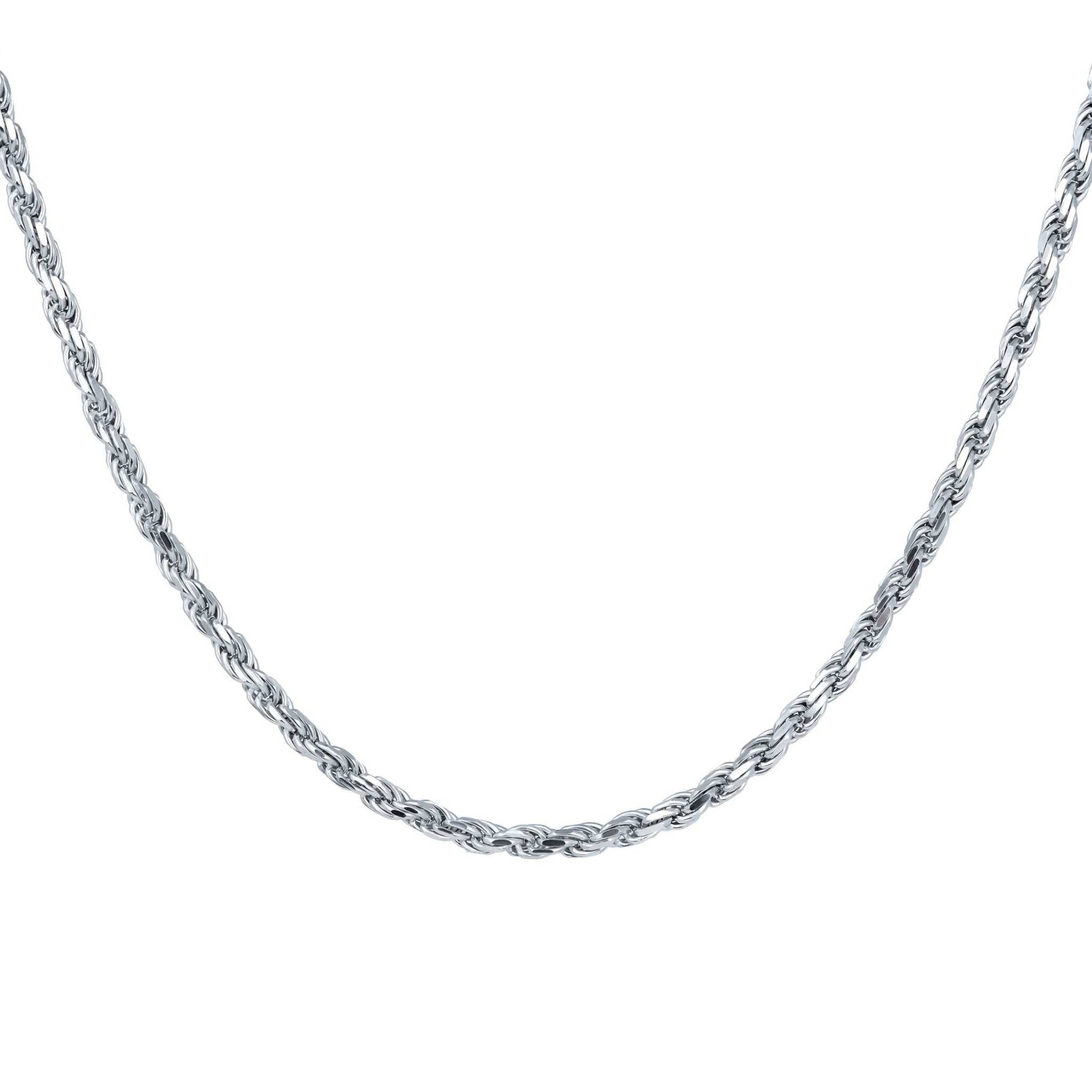 Solid Real 925 Sterling Silver Rope Chains 1.5-4mm 18-30 inches Italy