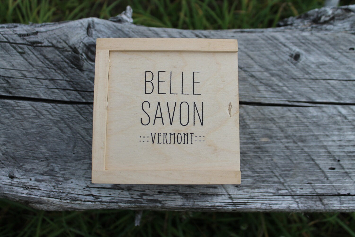 Belle Savon Vermont Artisan Soap Gift Set in VT Wooden Box