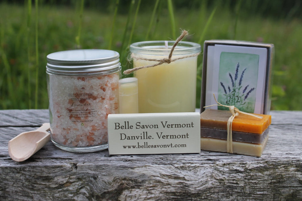 Seagrass Basket Deluxe Gift Set-Spa Set-Bridesmaid Gift-Maid of Honor-Mother of the Bride Gift -Belle Savon Vermont