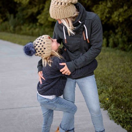 Crochet Slouch Hat | Tan Slouchy Beanie