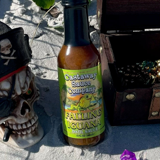 Falling Iguana — Castaway Sauce Company