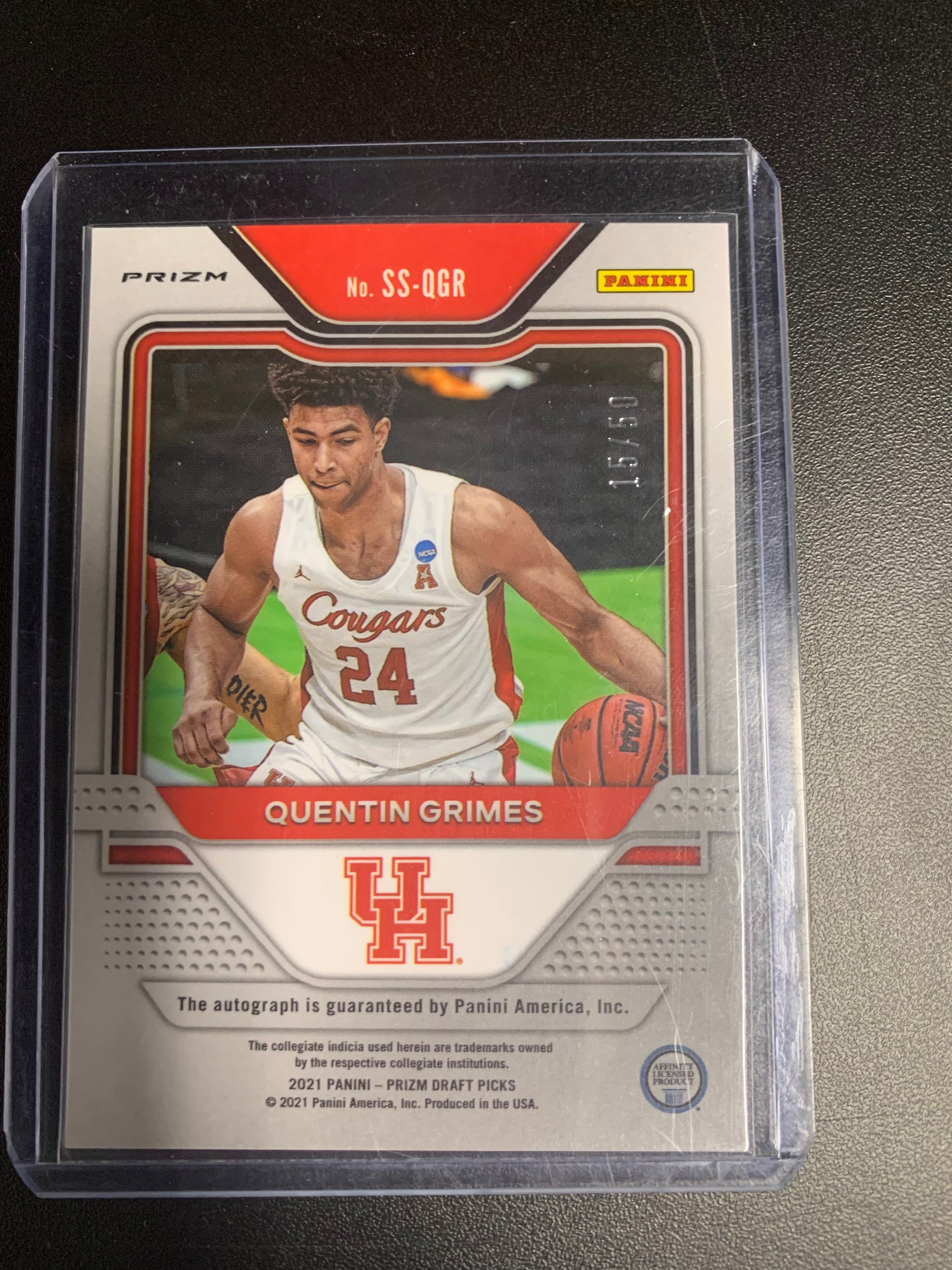 Quentin Grimes - 2021 Panini Prizm Draft Picks Purple - #SS-QGR