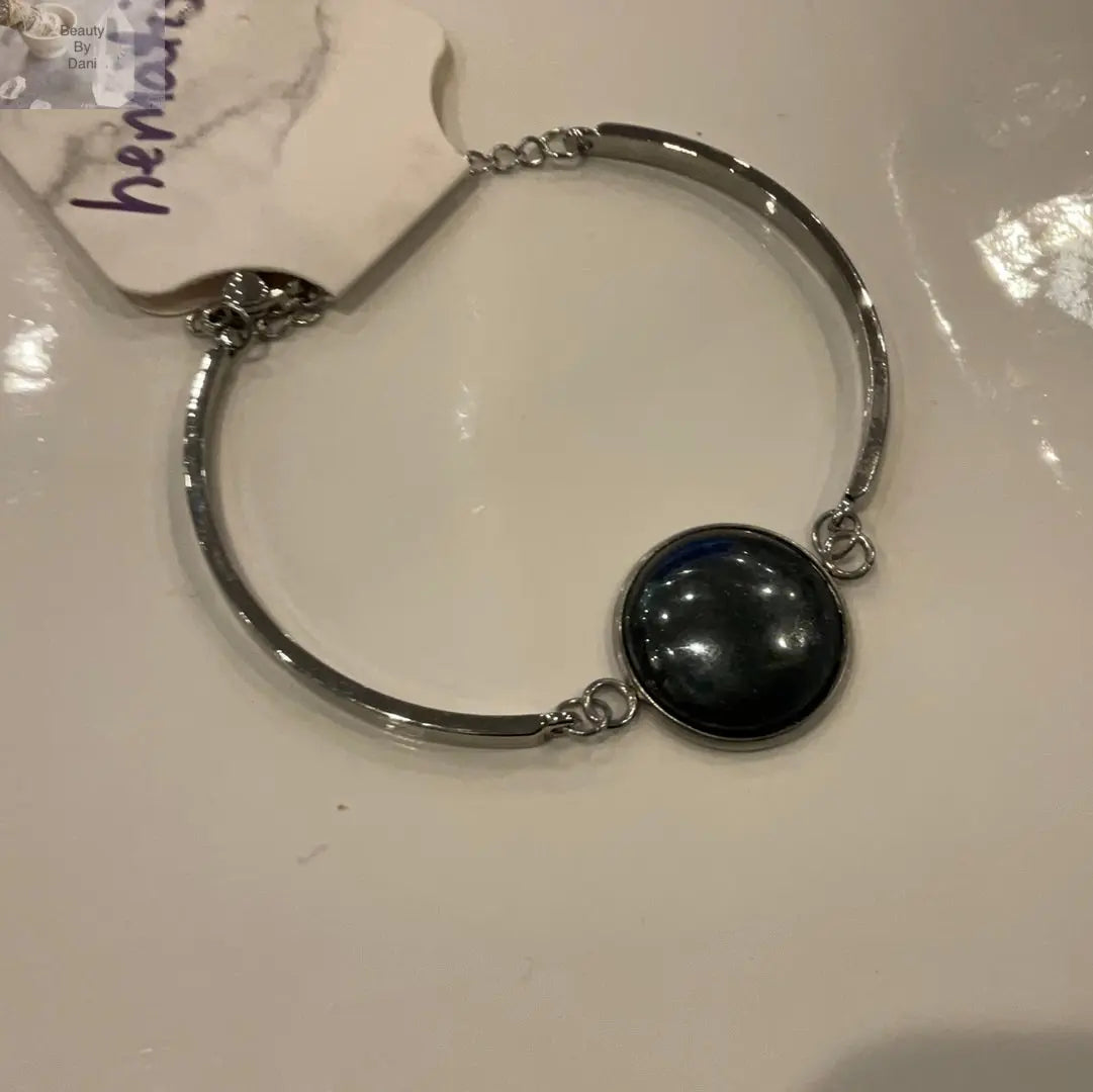 Hematite Stainless Steel Bracelet