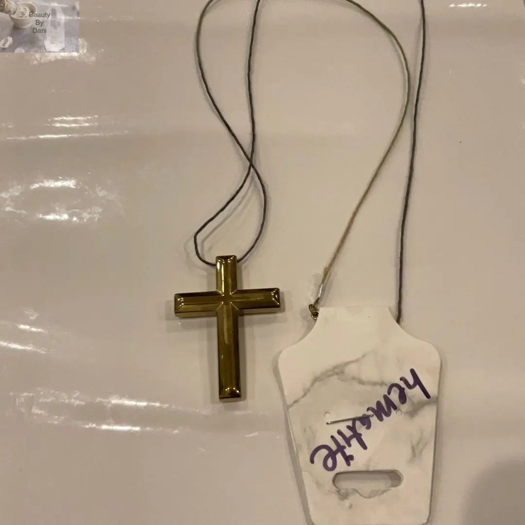 Hematite Cross Necklace