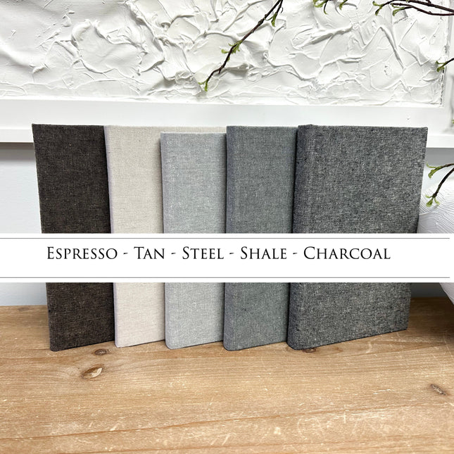 Skinny Fabric Covered Books