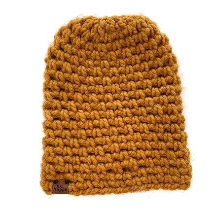 Crochet Simple Slouch Hat | Butterscotch Beanie