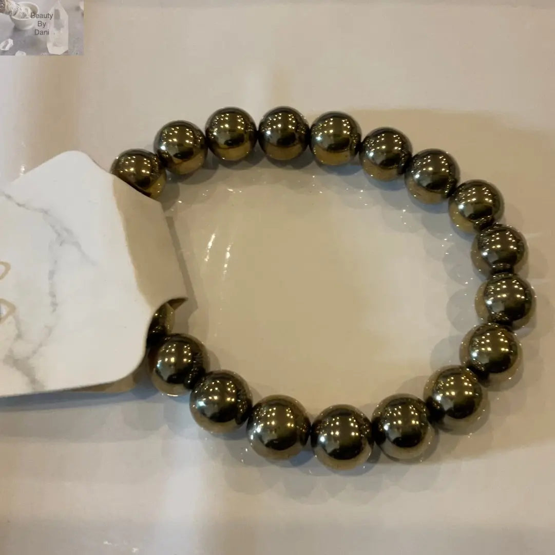 Goldtone Hematite Healing Bracelet