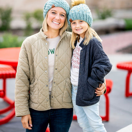 Crochet Simple Slouch Hat | Succulent Blue Beanie